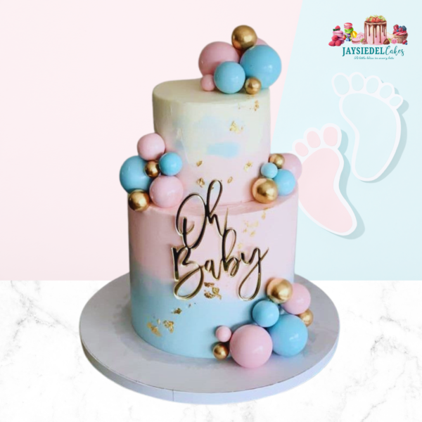 Oh Baby! Reveal Cake