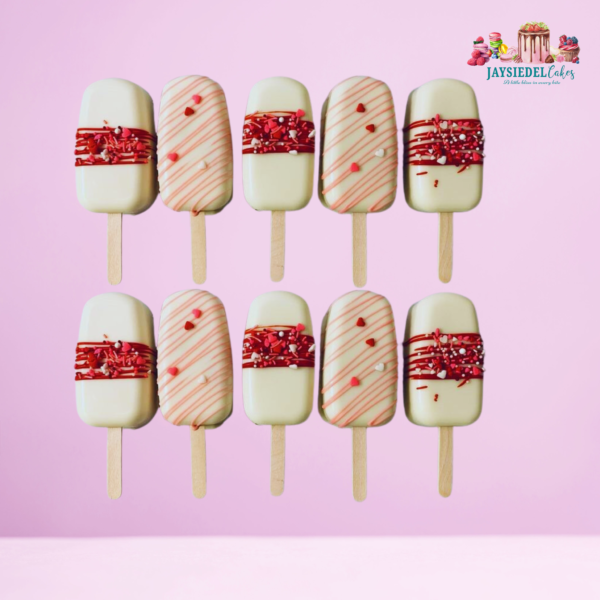 Strawberry Vanilla Cakesicles