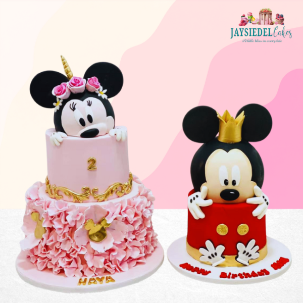 Mickey & Minnie Mouse Cake