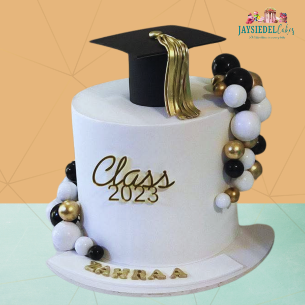 Diploma Delight Graduation Cake