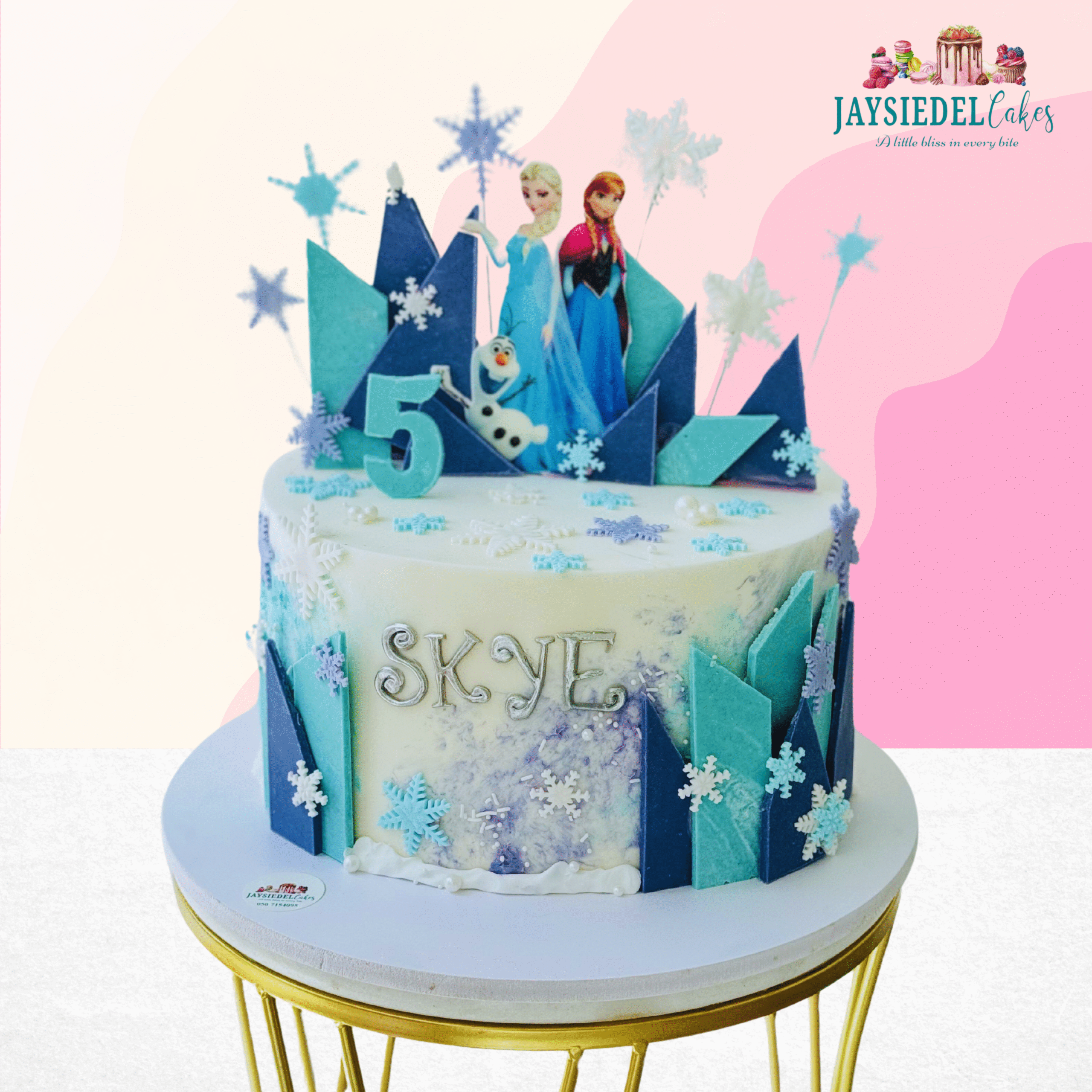 Queen of Snowflakes Frozen Cake
