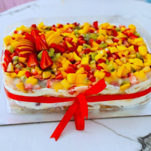 Fresh Fruit Cake / Fruit Trifle Pudding Box