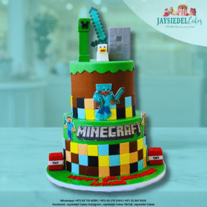 2 Tier Minecraft Adventures Cake