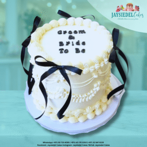 Groom & Bride To Be (Ribbon Vintage Cake)