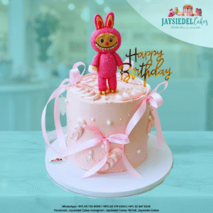 Pink Labubu Cake