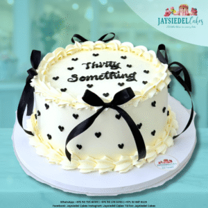 Black Ribbon with Heart Vintage